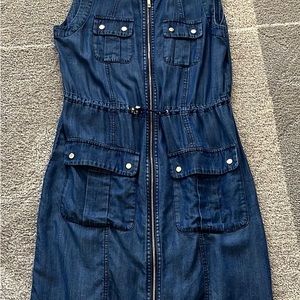 Tommy Hilfiger Denim Chambray Zip Front Dress